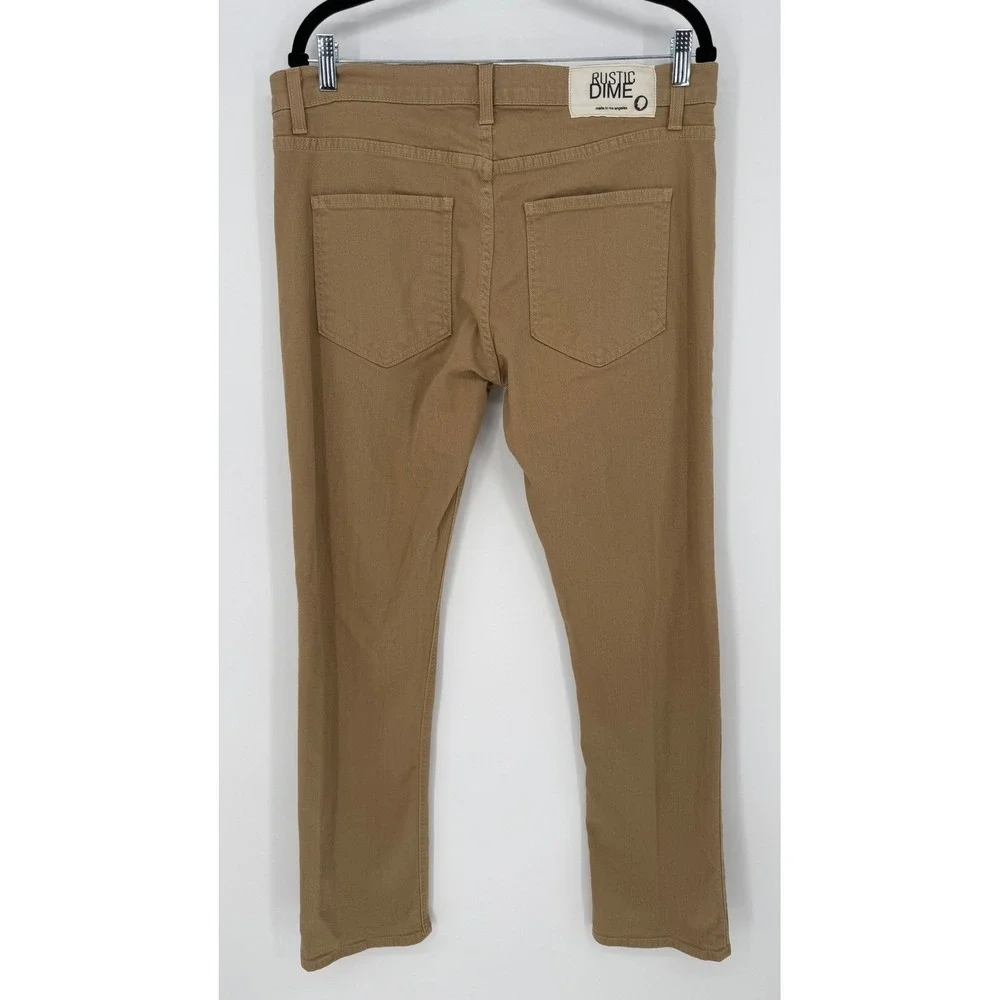 RUSTIC DIME‎ SLIM FIT TAN JEANS SIZE 36